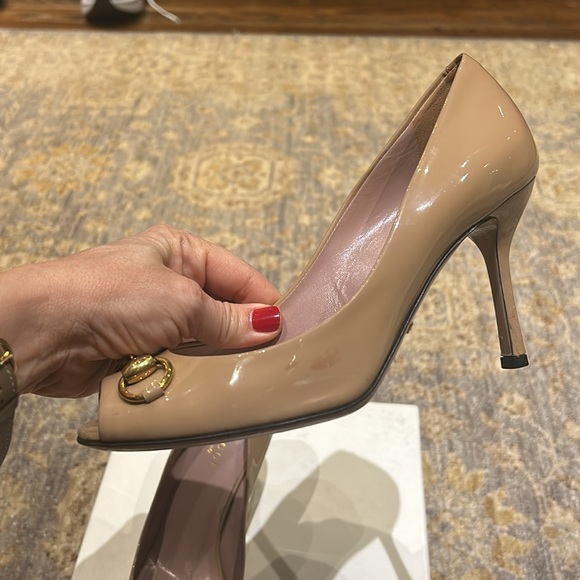 Gucci sandals size 37 color is called Cipria. I bought these from Bloomingdales - Picture 2 of 8